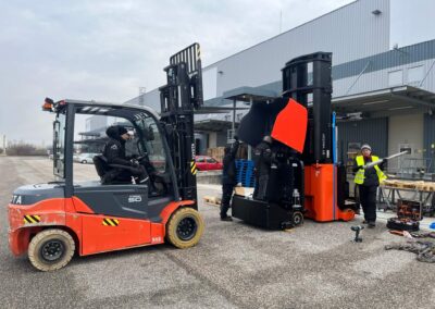 targonca beállítása